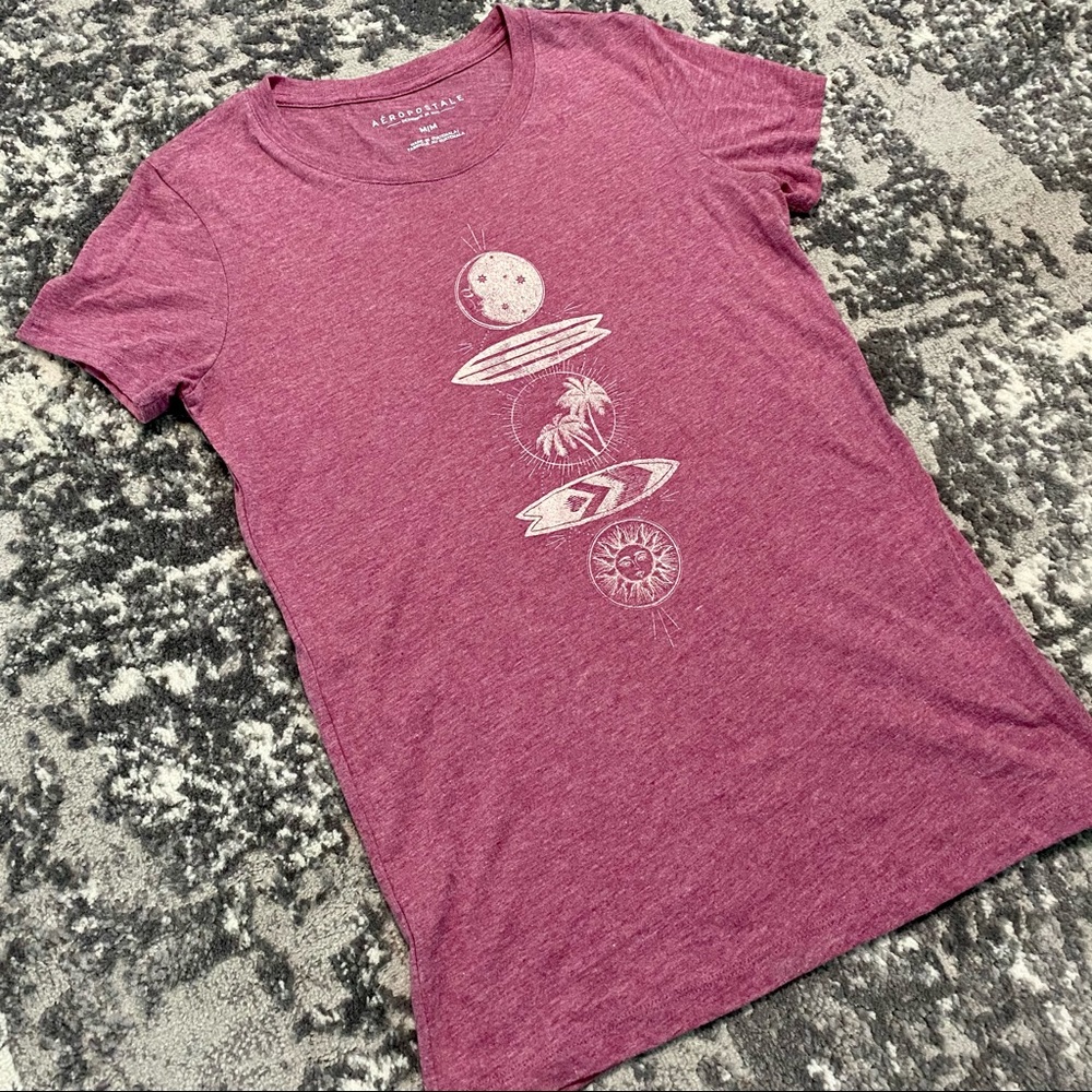 Aeropostale Pink Graphic Tee